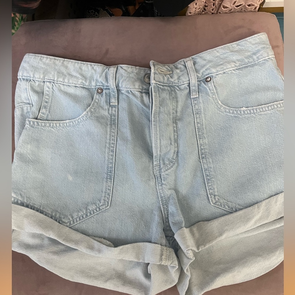 Free People We The Free Beginners Luck Slouch Shorts, size 29